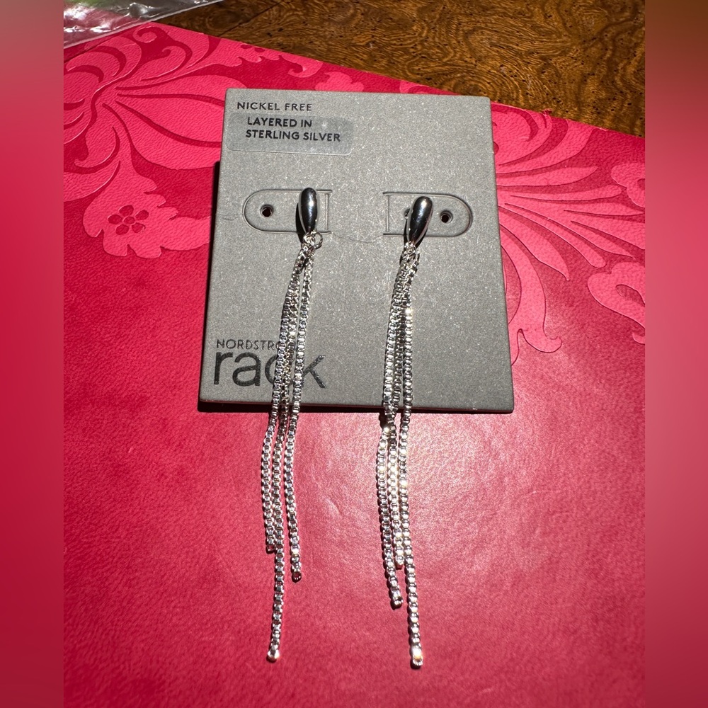 Nordstrom Silver Dangle Earrings NWT